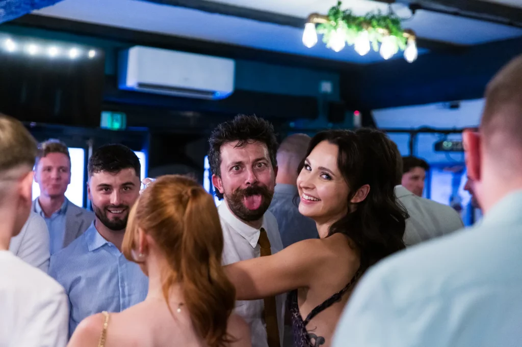 candid wedding party photography
