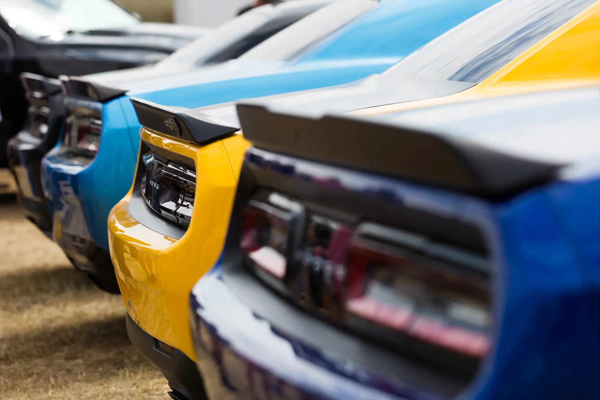 muscle cars at family event