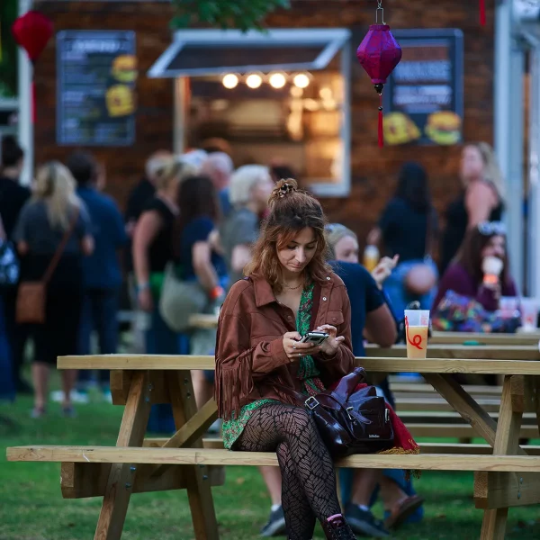 Girl at Lazydays festival in Southend