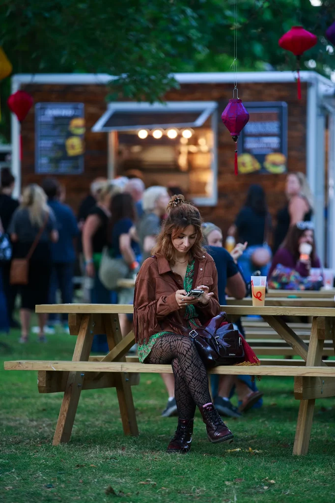 Girl at Lazydays festival in Southend