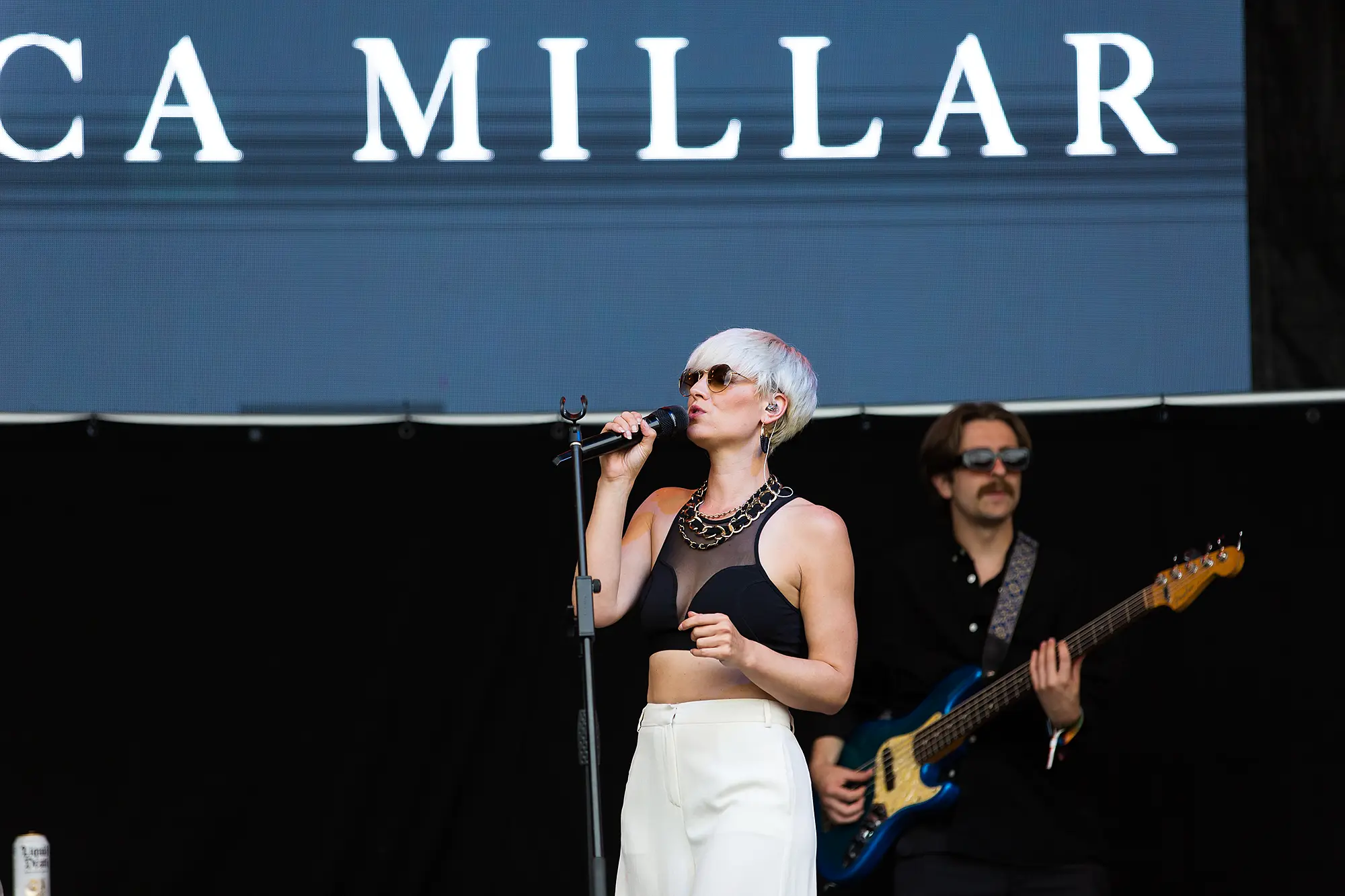 Mica Millar performing in Priory Park Southend