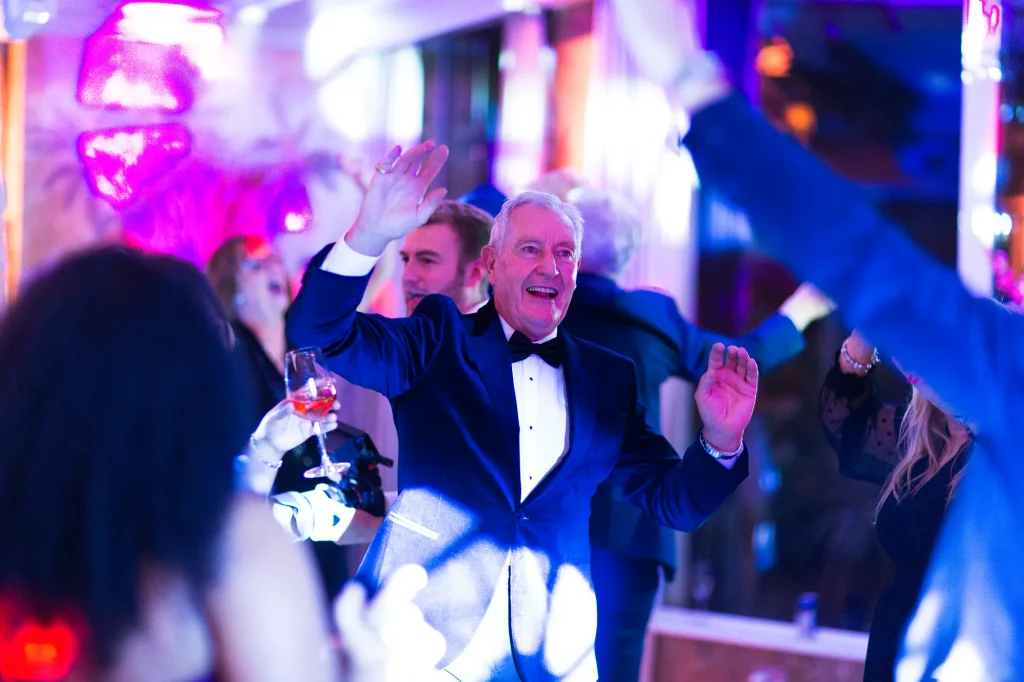 Wedding reception dancefloor celebration Thorpe Bay