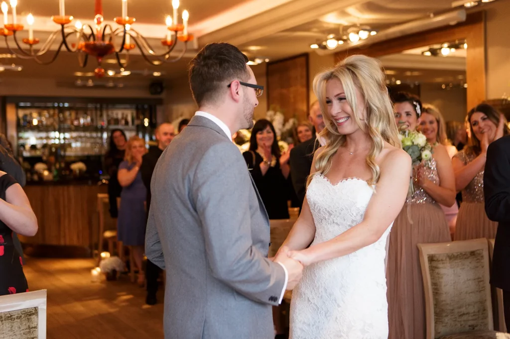 Wedding venue couple getting married Essex