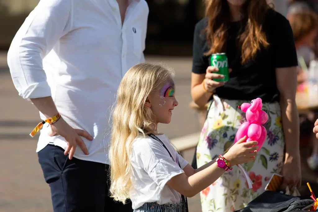 Child with balloon at Chelmsford event