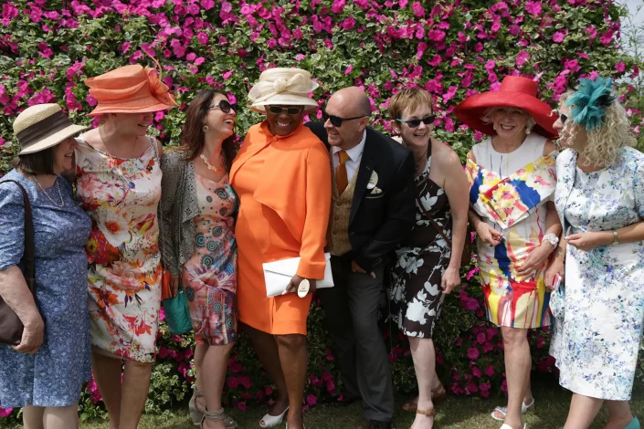 Photo wall at Chelmsford race course