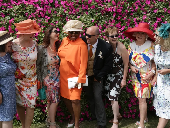 Photo wall at Chelmsford race course