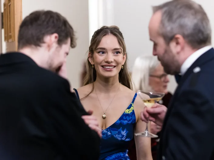 staff chatting at corporate event in Brentwood