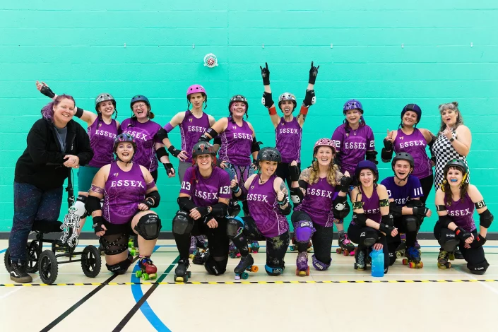 chelmsford roller derby team photo essex