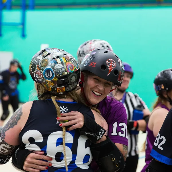 essex roller derby team hug sports event photographer