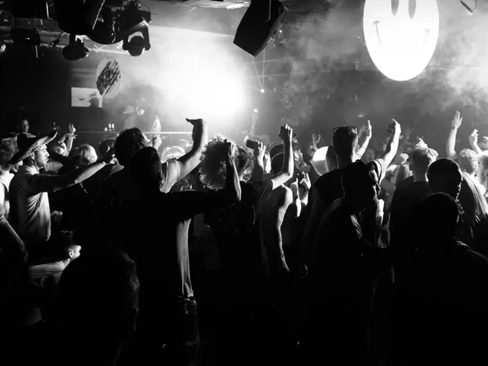 Black and White Rave Photography