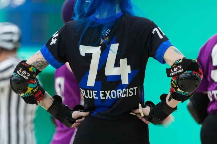 roller derby player portrait sports event photography
