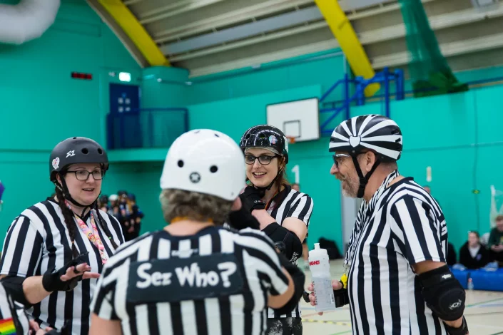 roller derby referees sports event photography