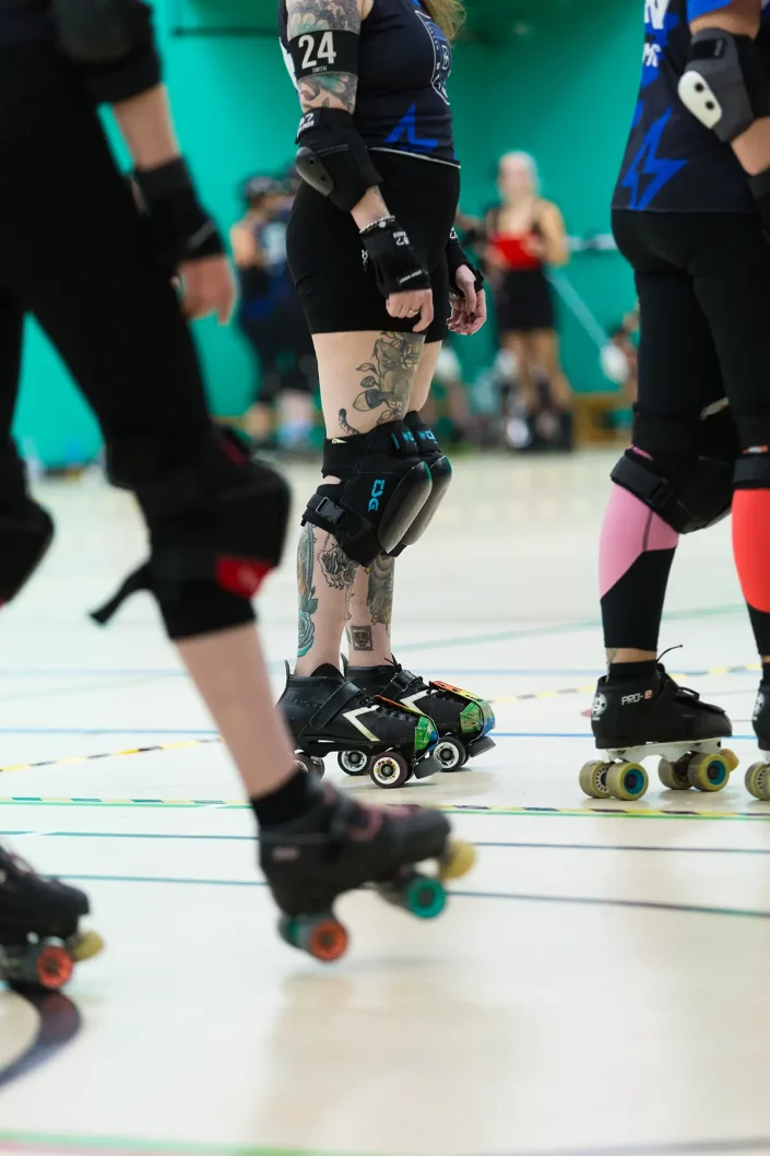 roller derby skates action detail essex