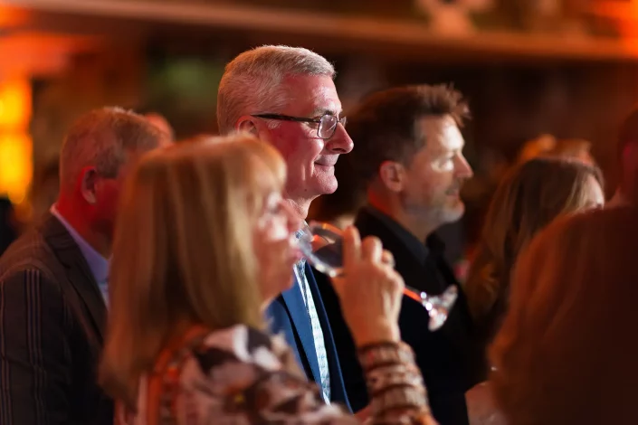 roslin hotel thorpe bay wedding guests listening