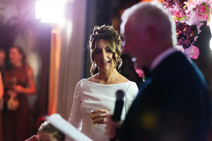 wedding speech bride at roslin hotel thorpe bay