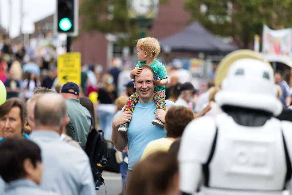 Event crowds in Rayleigh Highstreet