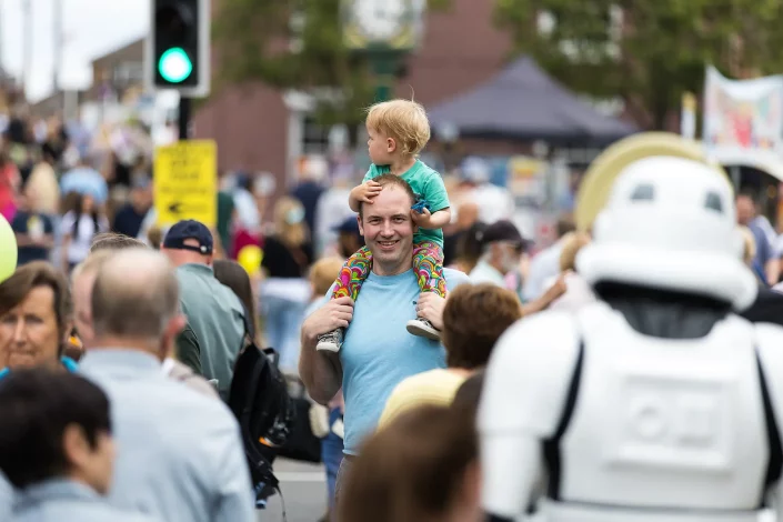 Event crowds in Rayleigh Highstreet