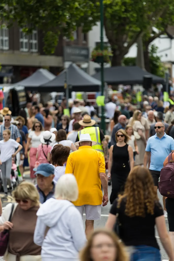 Event crowds in Rayleigh Highstreet