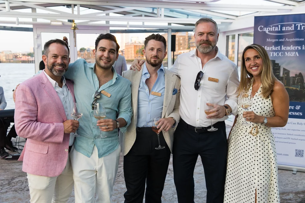 Corporate Boat Party photography on the Thames