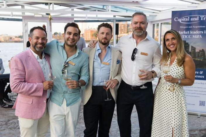 Corporate Boat Party photography on the Thames